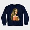 Lana With Rose Crewneck Sweatshirt Official Lana Del Rey Shop