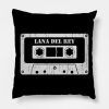 Lana Del Rey Vintage Cassette White Throw Pillow Official Lana Del Rey Shop