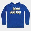 Lana Del Rey Retro Rainbow Typography Faded Style Hoodie Official Lana Del Rey Shop