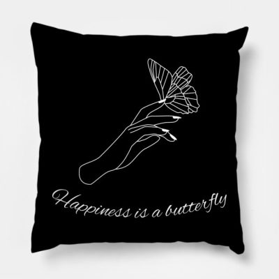 Happiness Is A Butterfly Throw Pillow Official Lana Del Rey Shop