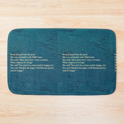 Lana Del Rey - Blue Banisters Lyrics Sticker Bath Mat Official Lana Del Rey Shop