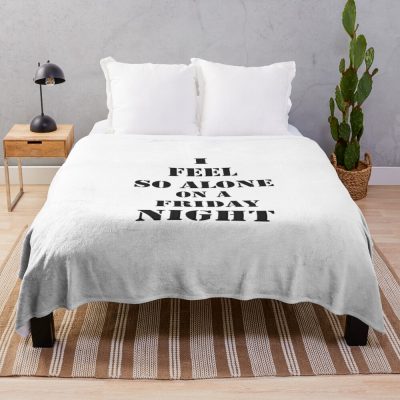 I Feel So Alone On A Friday Night Throw Blanket Official Lana Del Rey Shop