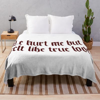 He Hurt Me But It Felt Like True Love Ultraviolence Lana Del Rey Throw Blanket Official Lana Del Rey Shop