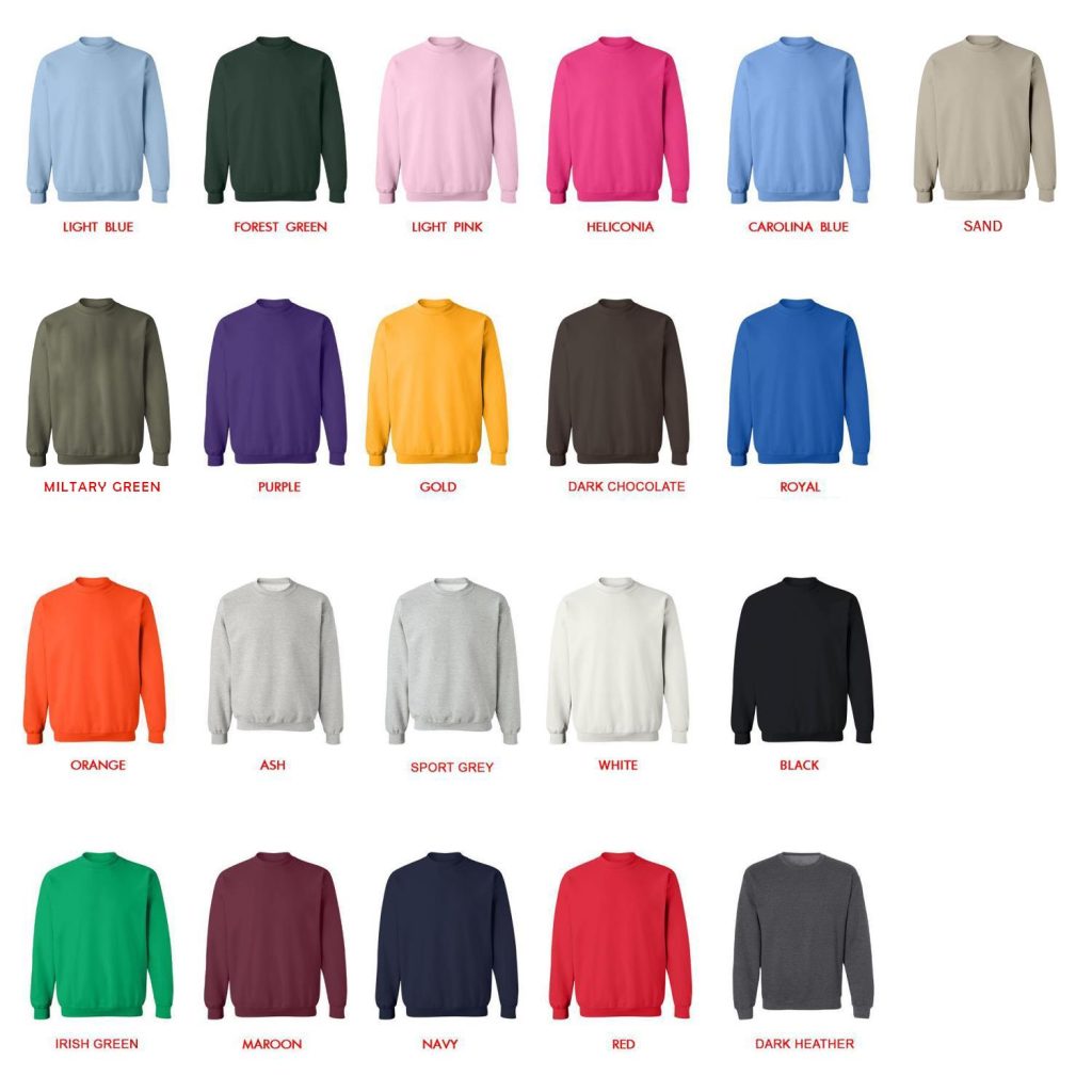 sweatshirt color chart - Lana Del Rey Shop