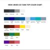 tank top color chart - Lana Del Rey Shop