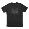 Black LDR Ribbon T Shirt Black