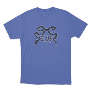 Black LDR Ribbon T Shirt Blue