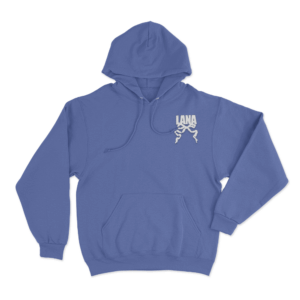 LANA Ribbon Logo Hoodie Blue