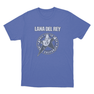 Lana Del Rey Star T Shirt Blue